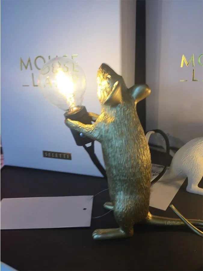 Mouse Lamp Gold (Step) 