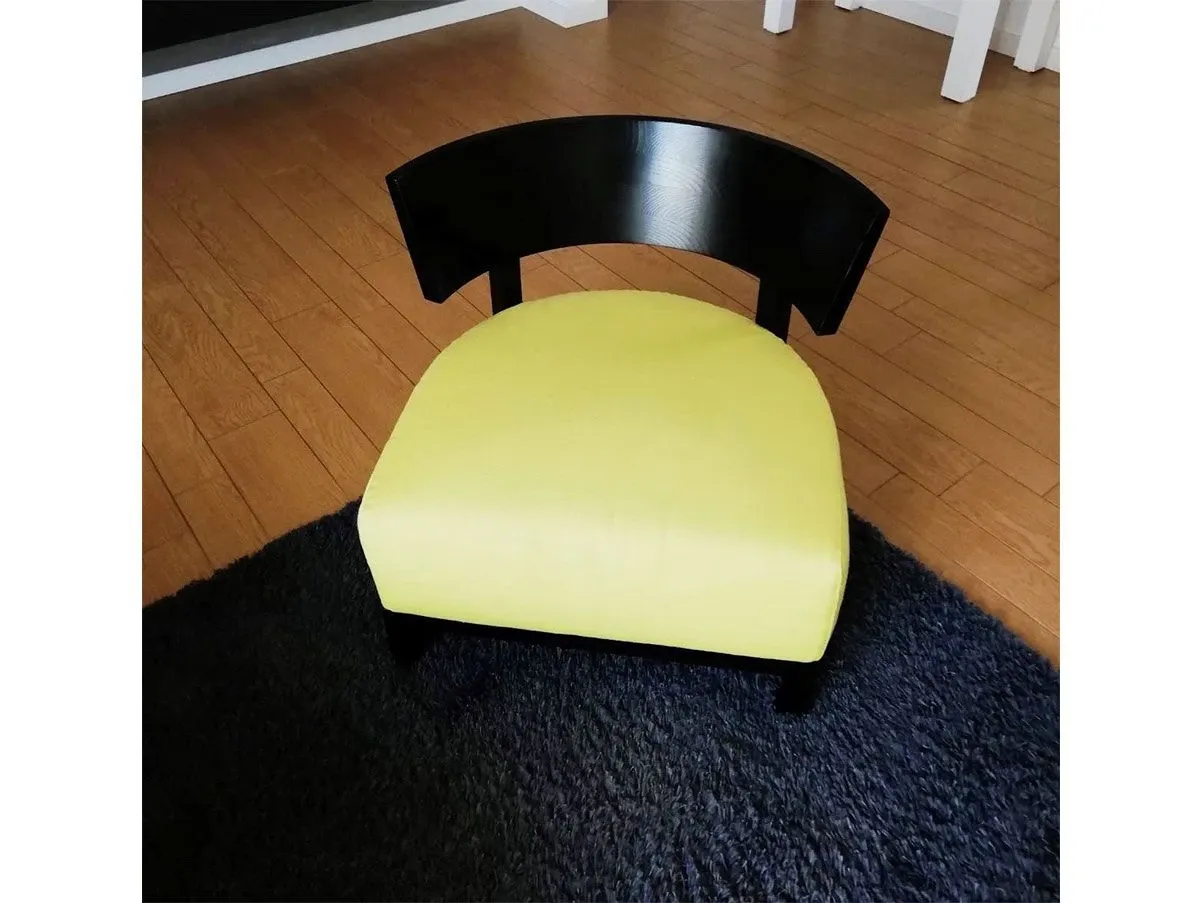 Sessel Thomas aus gebeiztem Ebenholz und Stoff 1