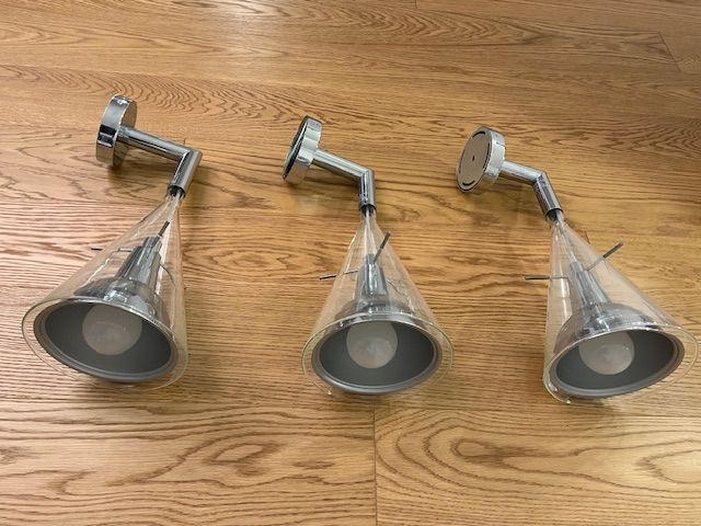 Set di 3 lampade da parete Flute di Franco Raggi Brand