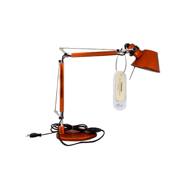 Tolomeo Micro aluminum (orange) table lamp, Artemide image