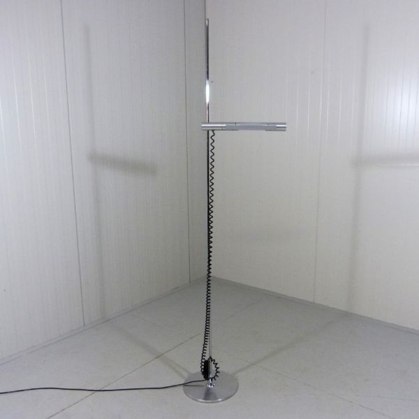 Lampada da terra Halo 250 in alluminio (anni '80), Baltensweiler image
