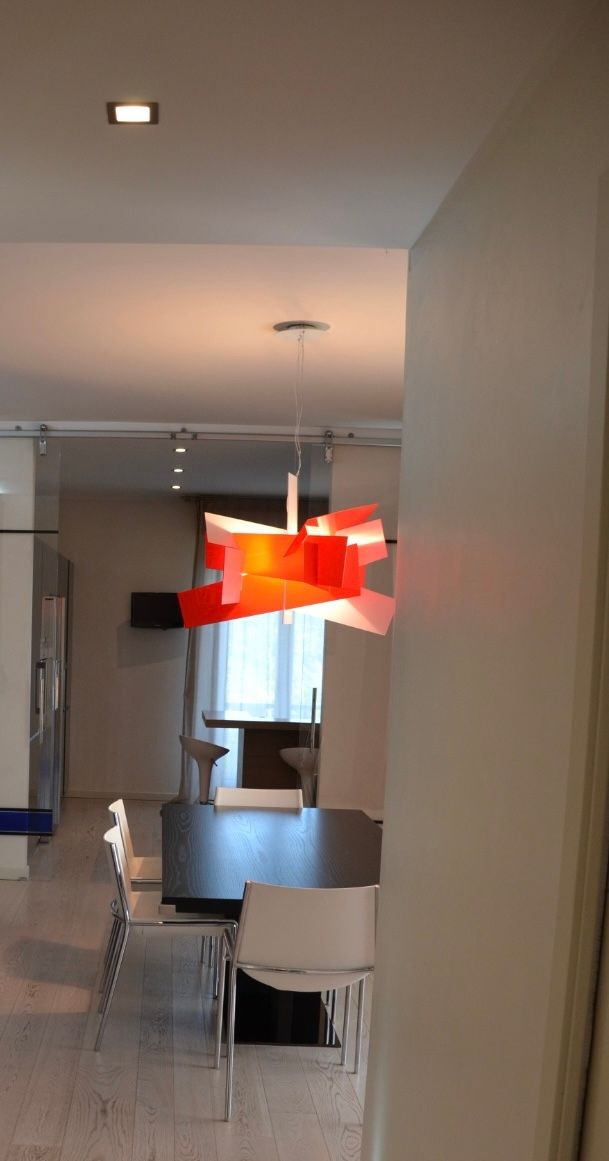 Lampada a sospensione Big Bang rossa Main