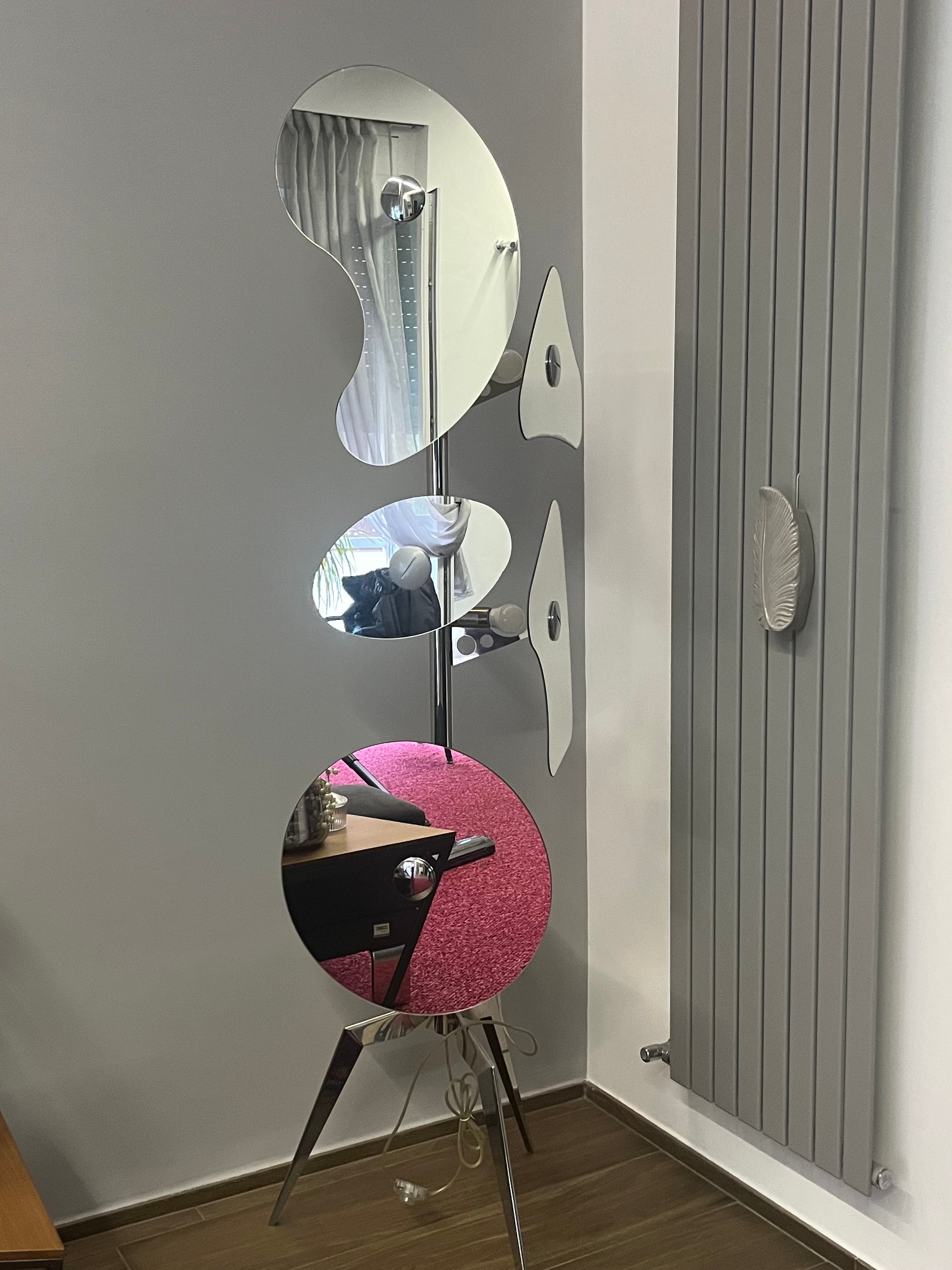 Orbital vloerlamp met spiegel van Ferruccio Laviani Main