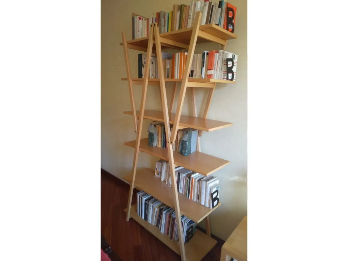 Libreria Nuvola rossa in massello di faggio 2
