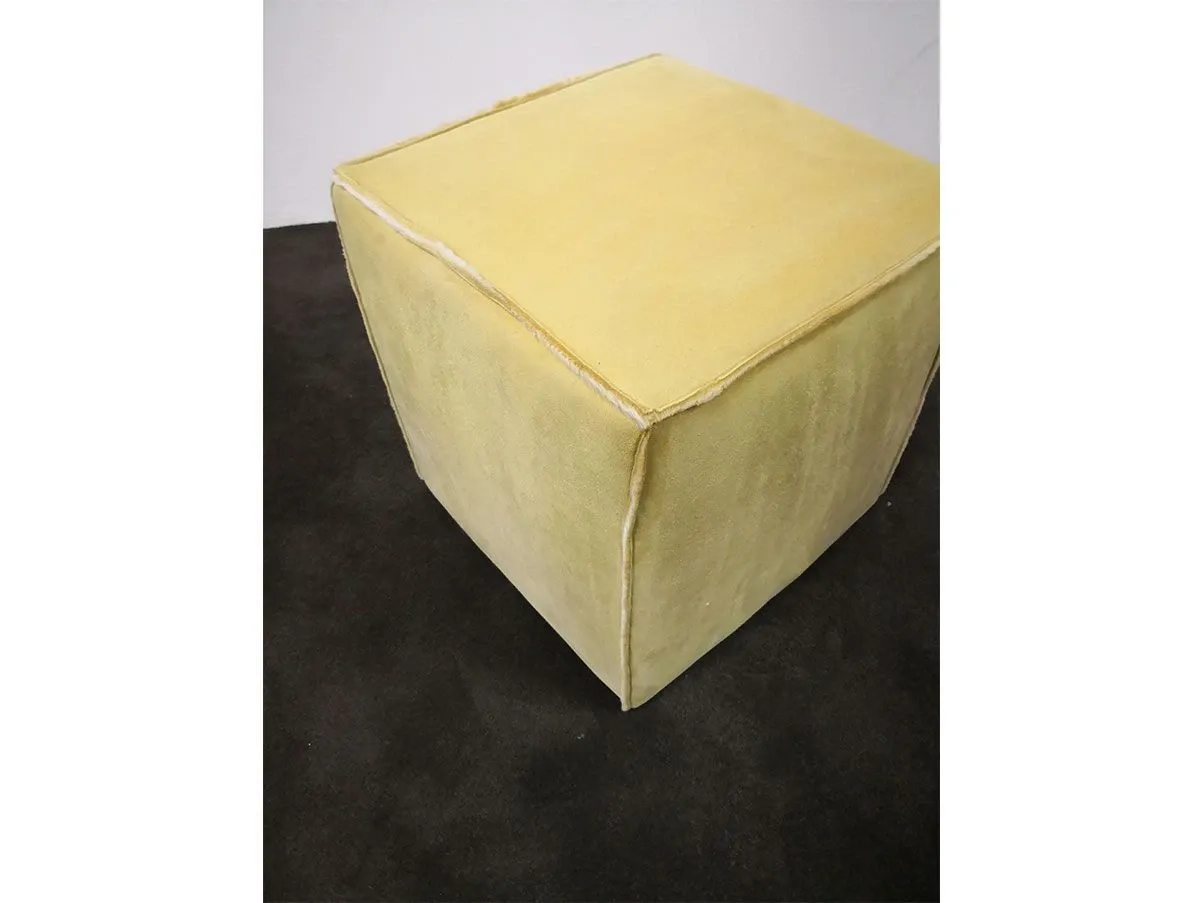 Pouf XS Sik cubic sheepskin (beige), Ivano Redaelli 5
