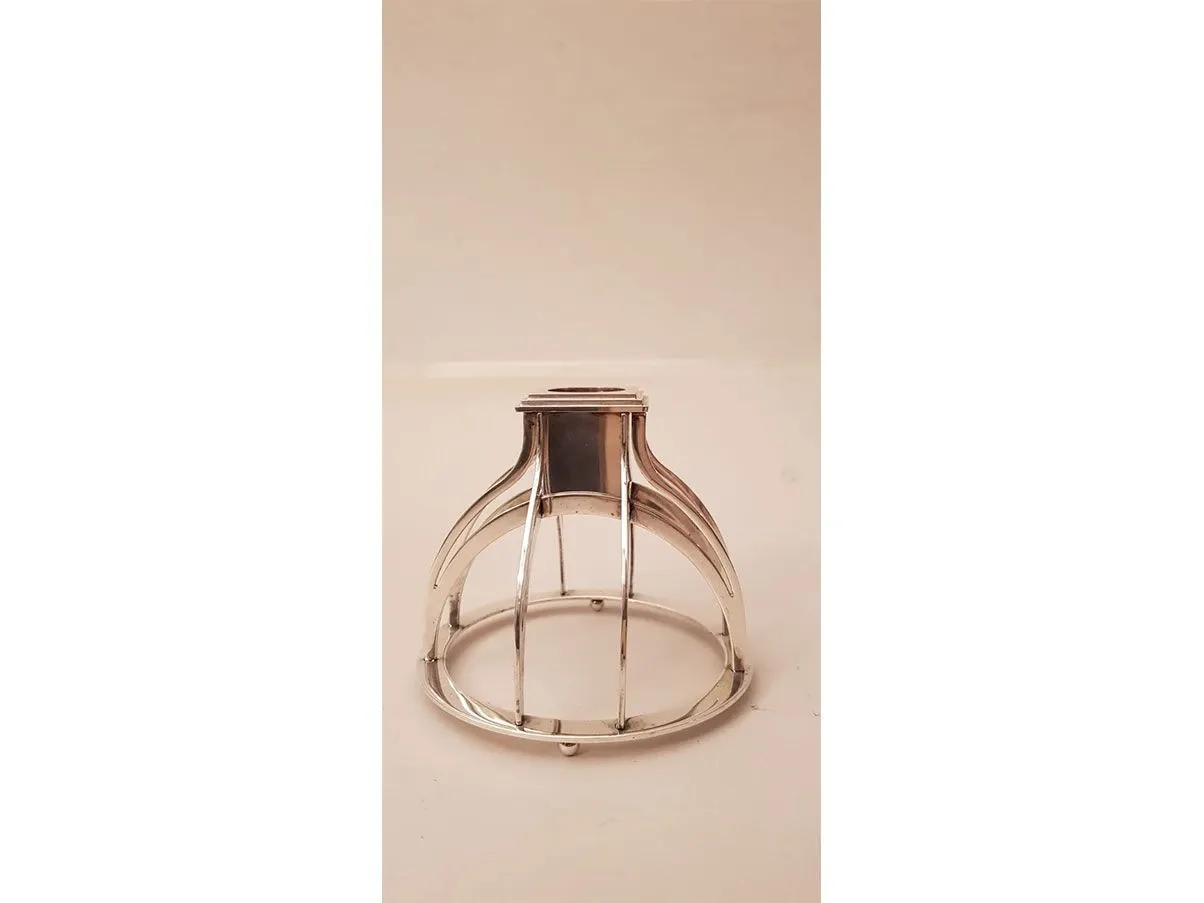 Achphat candlestick in silver plated metal, Alessi 4