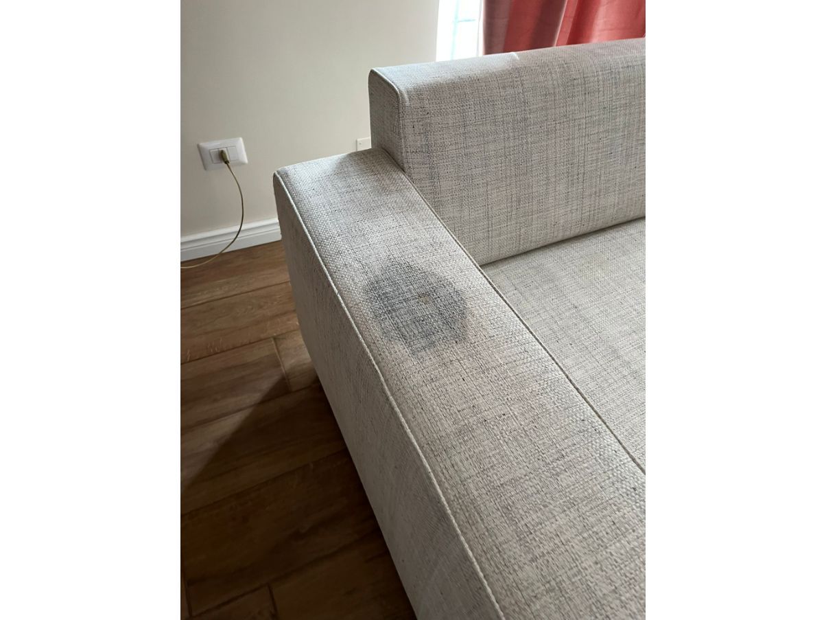 Divano con chaise longue in tessuto, Molteni&C Defects