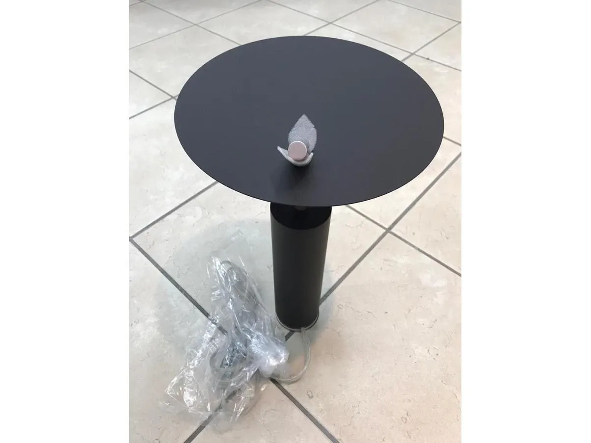 Lampada da tavolo Luà LP disco regolabile (nero) 5