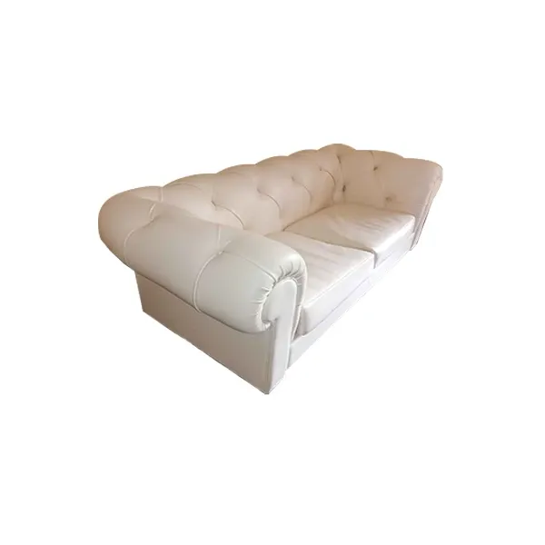 Piccadilly 3 seater sofa in leather (white), Valdichienti image