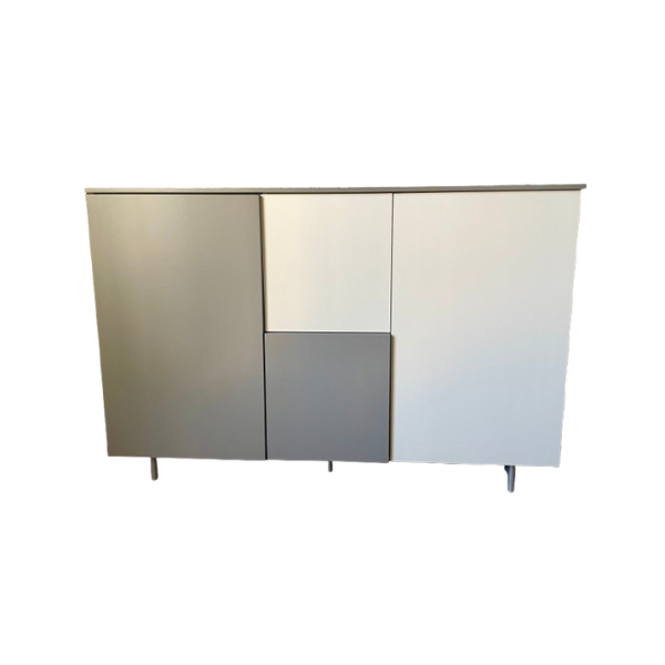 Slate and white lacquered sideboard, Sangiacomo image