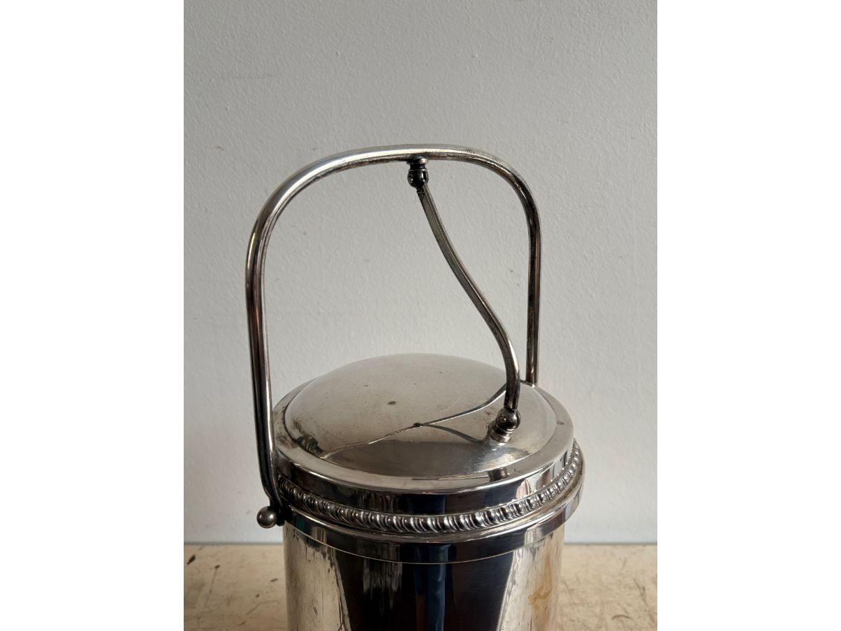 Aldo Tura Eiseimer Silber 1960er Vintage Front