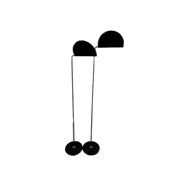 Set aus 2 Stehlampen Mezzaluna aus Marmor und Metall 4