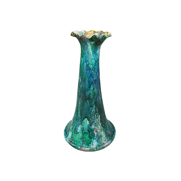 Raku Decorative Ceramic Vase by Paolo Soleri (1960s) image