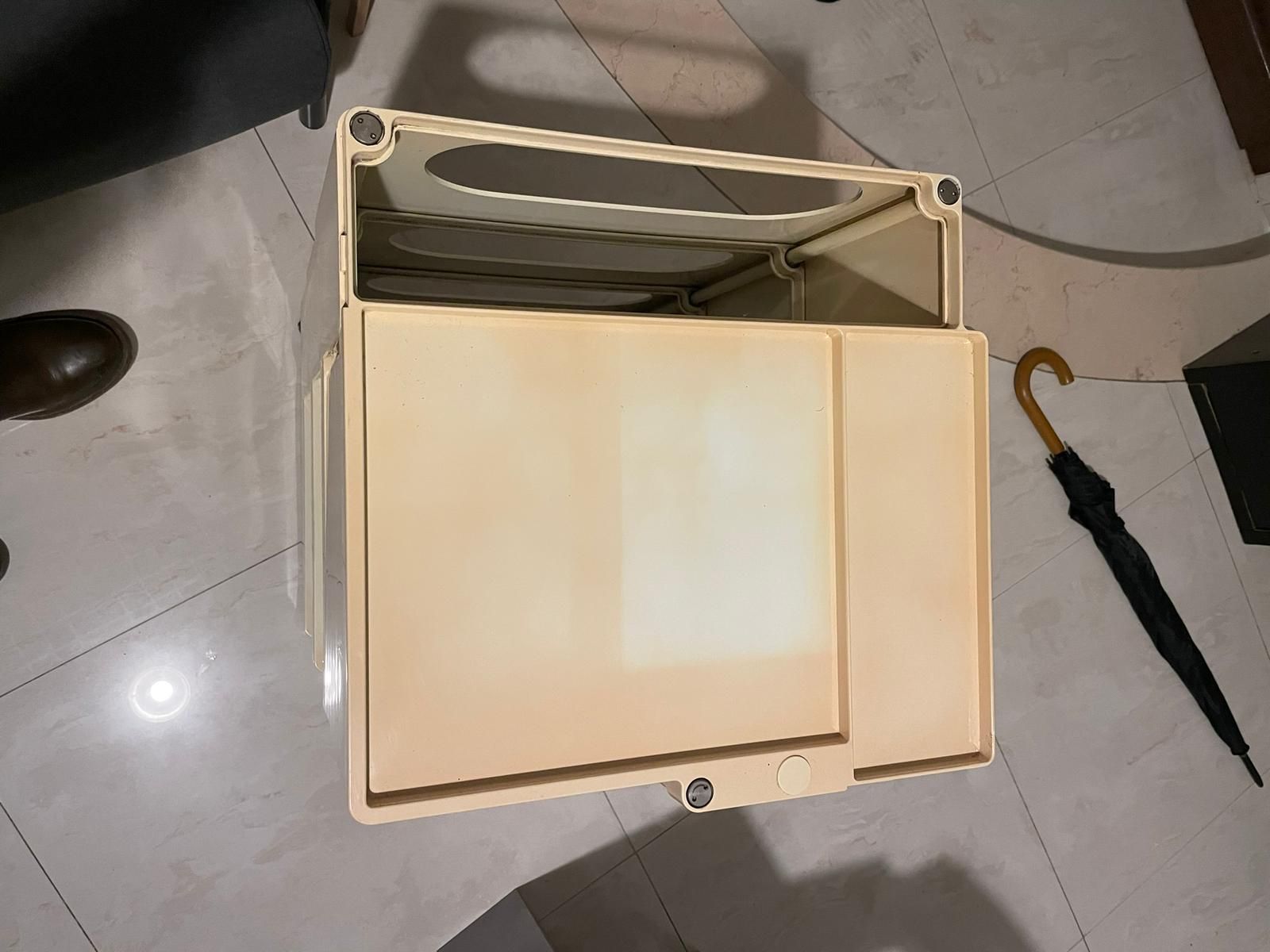 Boby container trolley in beige ABS by Joe Colombo, Bieffeplast Optional7