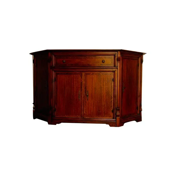 Vintage Brown Walnut Sideboard (1990s) image