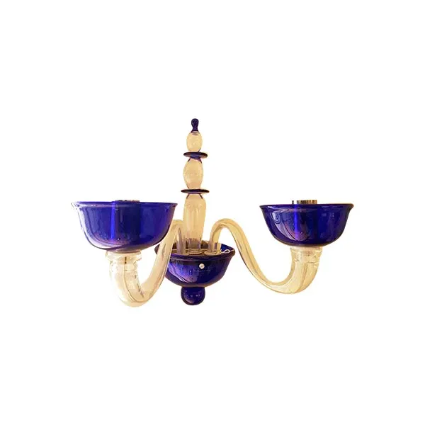 Fiammingo glass wall lamp (blue), La Murrina image