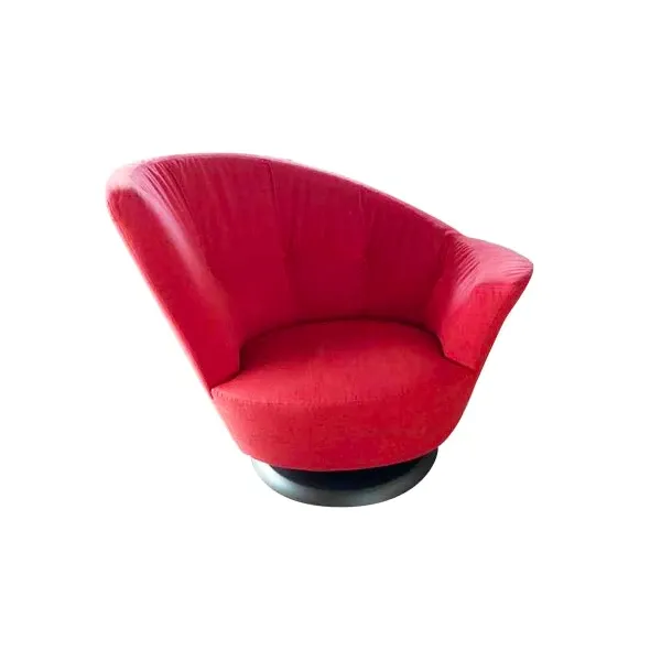 Poltrona girevole Arabella in tessuto (rosso), Giorgetti image