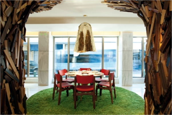 Alfombra redonda Moss color verde de Gunilla Lagerhem Ullberg Brand