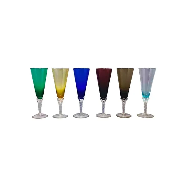 Set 6 bicchieri vintage in vetro di Murano (anni'60) image