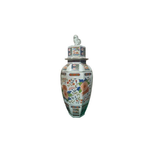 Porcelain vase with decorations by Carresi (50s/60s), image