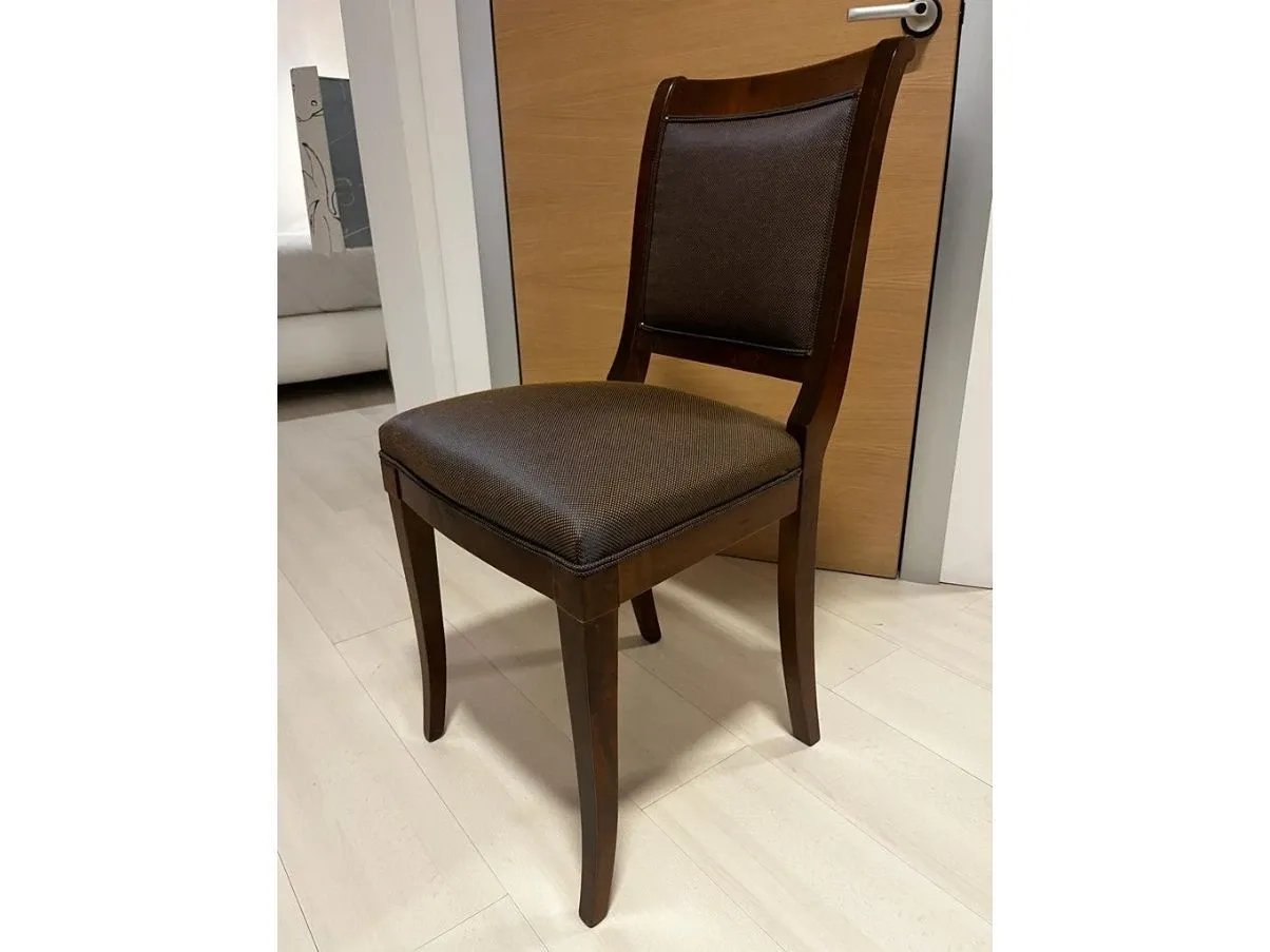 Walnut wood chair, Morelato 2