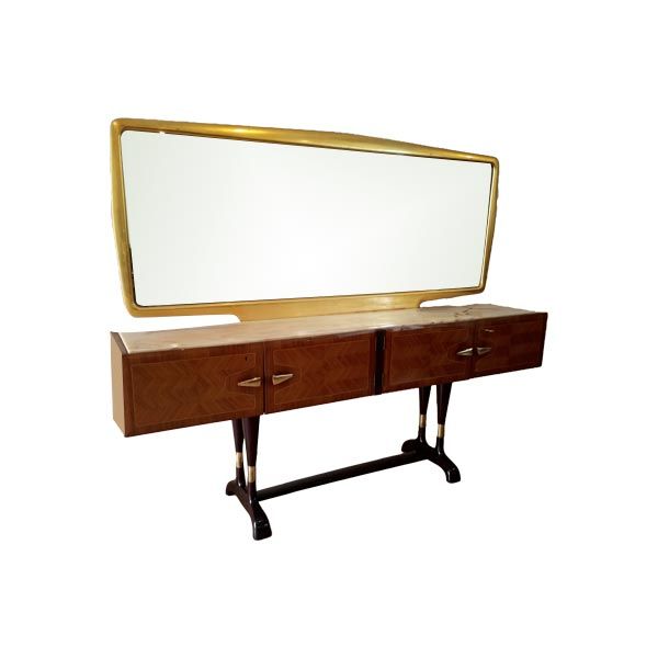 Credenza con specchio dorato di Vittorio Dassi, Cecchini image