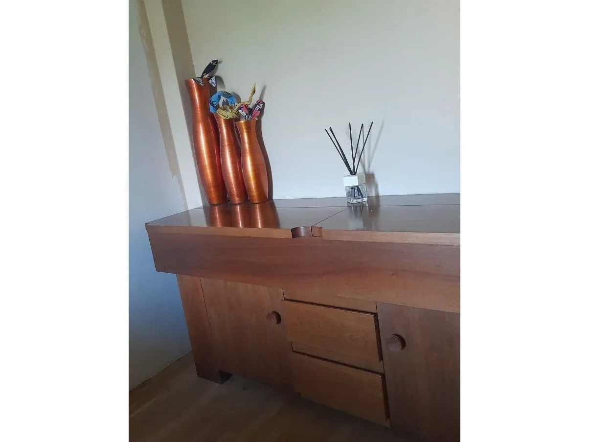 Credenza vintage in legno (anni '70), 3