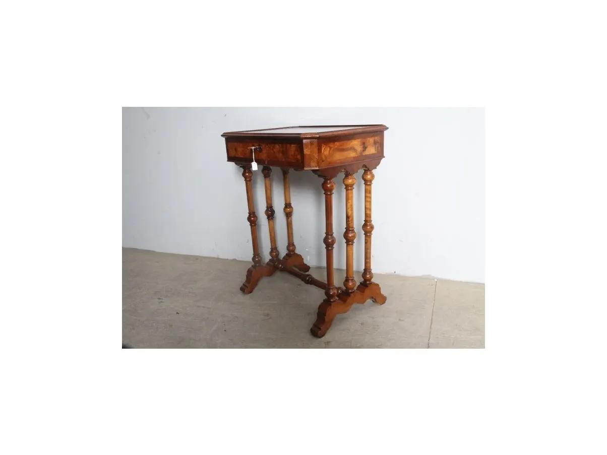 Vintage bedside table with drawer, image