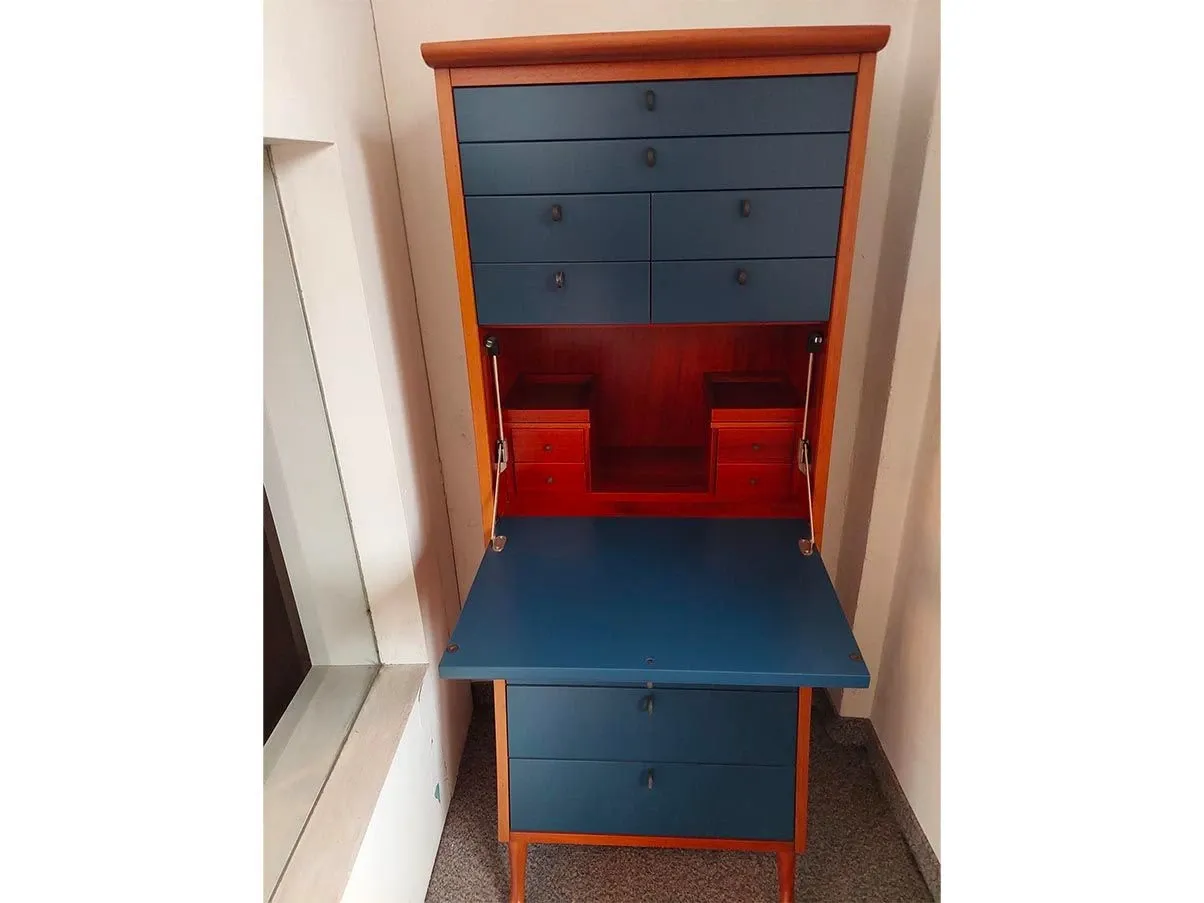 Cassettiera a sbalzo Progetti in legno di mogano, Giorgetti 2