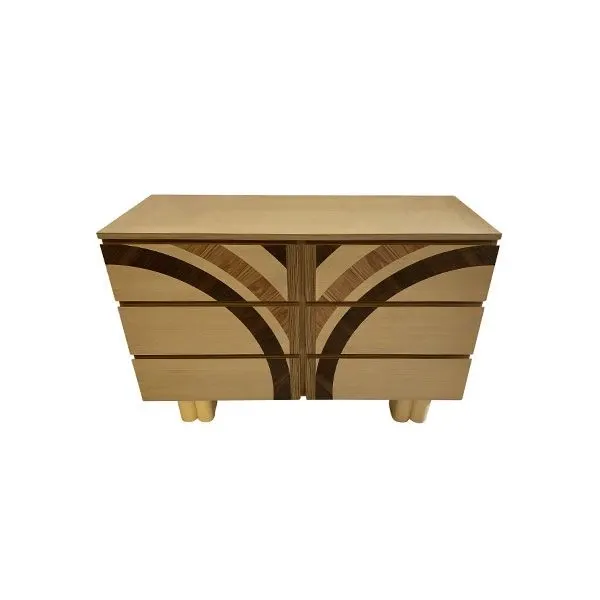 FS009 Art Déco style chest of drawers in inlaid wood, Carpanese Home image