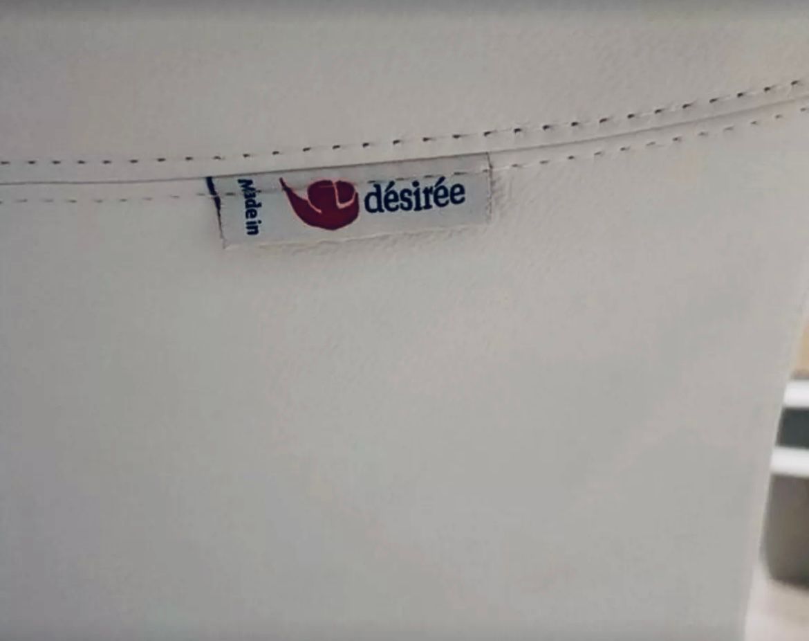 Eli Fly White Leather Chaise Lounge by Jai Jalan Brand