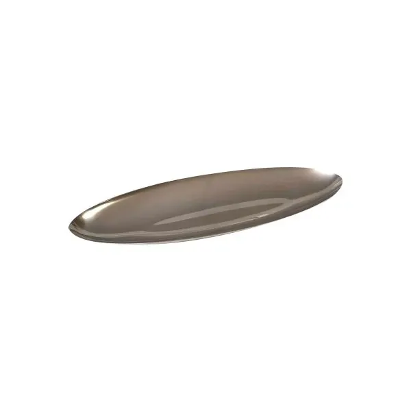 Line Q oval fruit bowl in stainless steel, Sambonet image