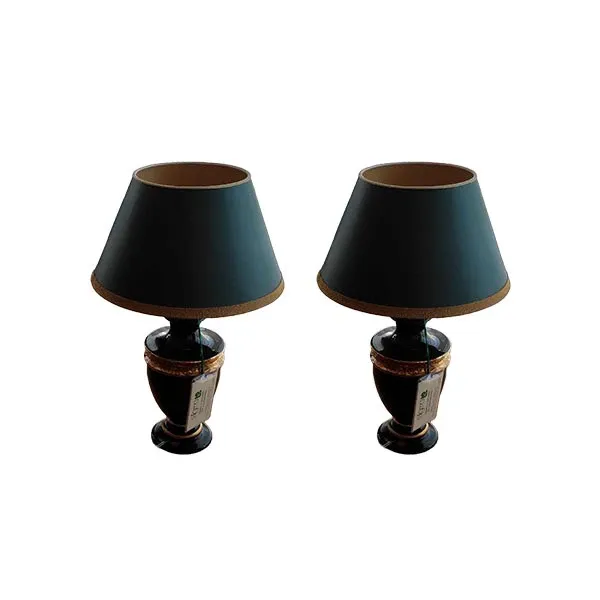 Set of 2 1132 table lamps in fabric with embroidery, Sigmal2 image