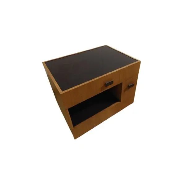 Norma bedside table in walnut, Giorgetti image