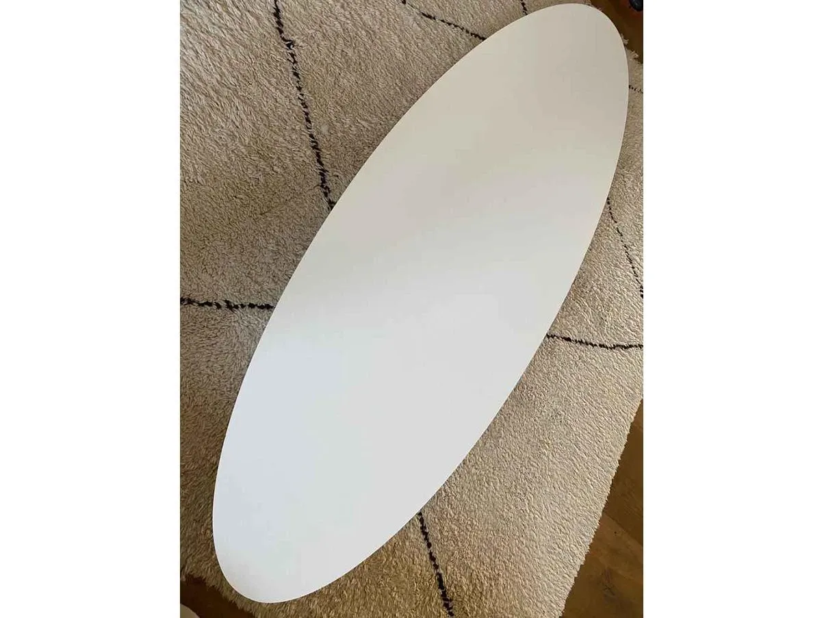 Tavolino ovale Elliptical Table in laminato e acciaio, Vitra 1