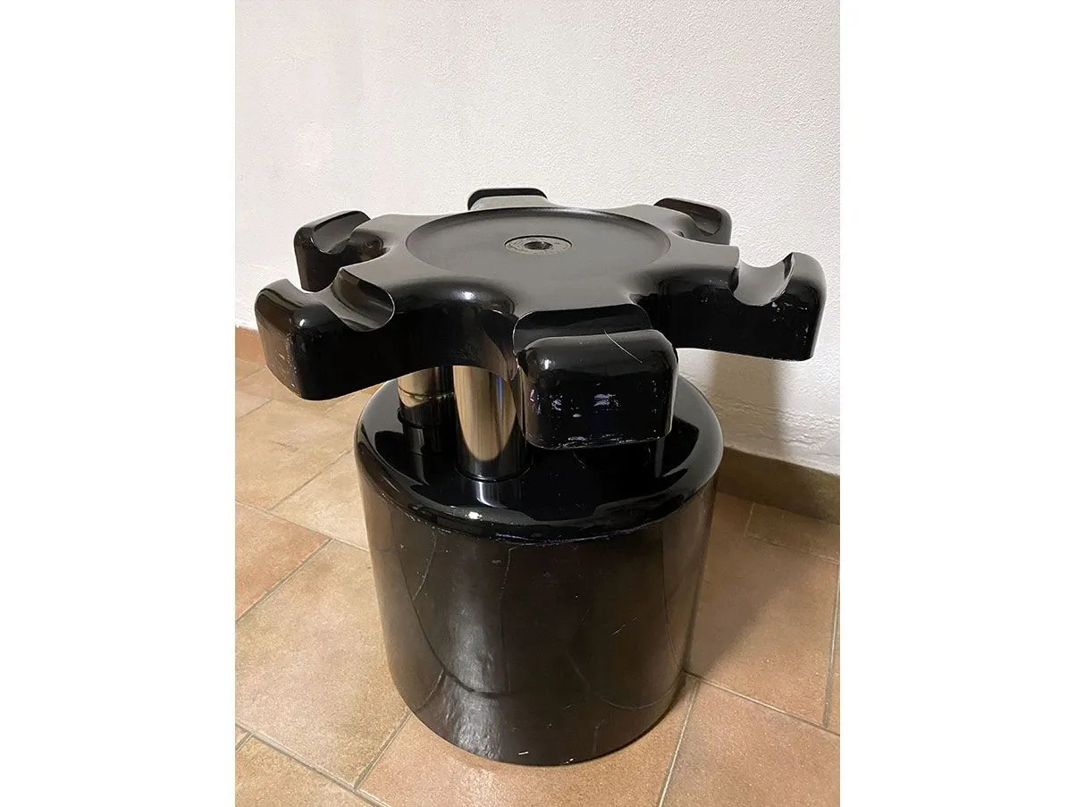 Vintage coat rack with umbrella stand (black), Velca Legnano 4