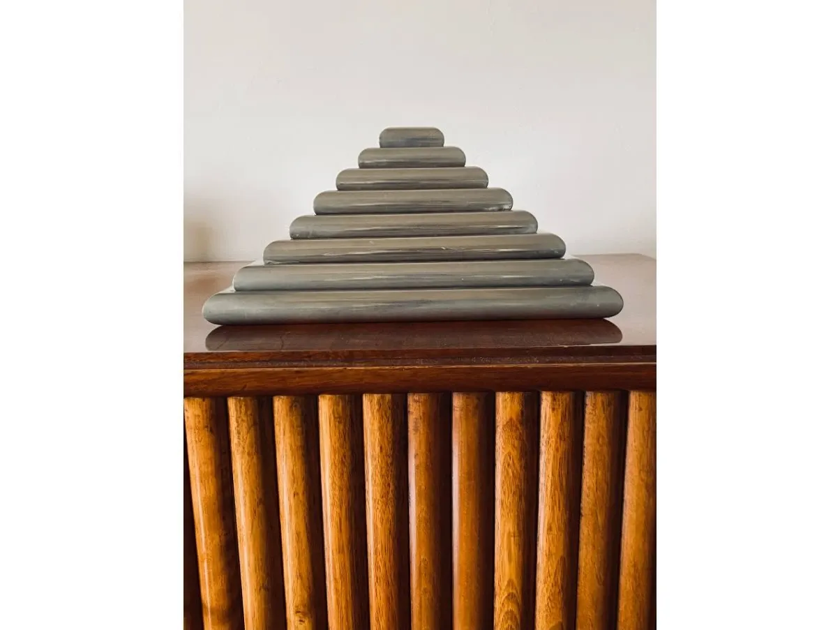 Vintage Stacked Trays Sculpture (1970s) 7
