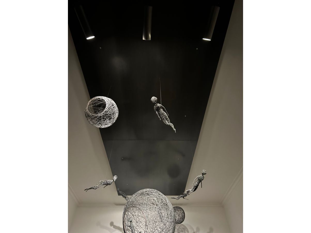 Milky Way ceiling sculpture by Mattia Frignani Side