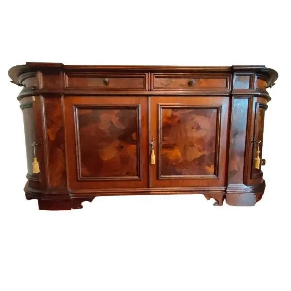 Burrwood serving cabinet with 4 doors, image