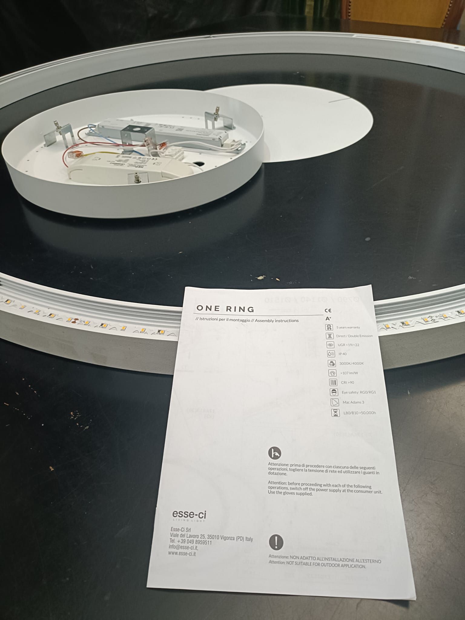 Lámpara colgante One Ring Pg de aluminio Brand