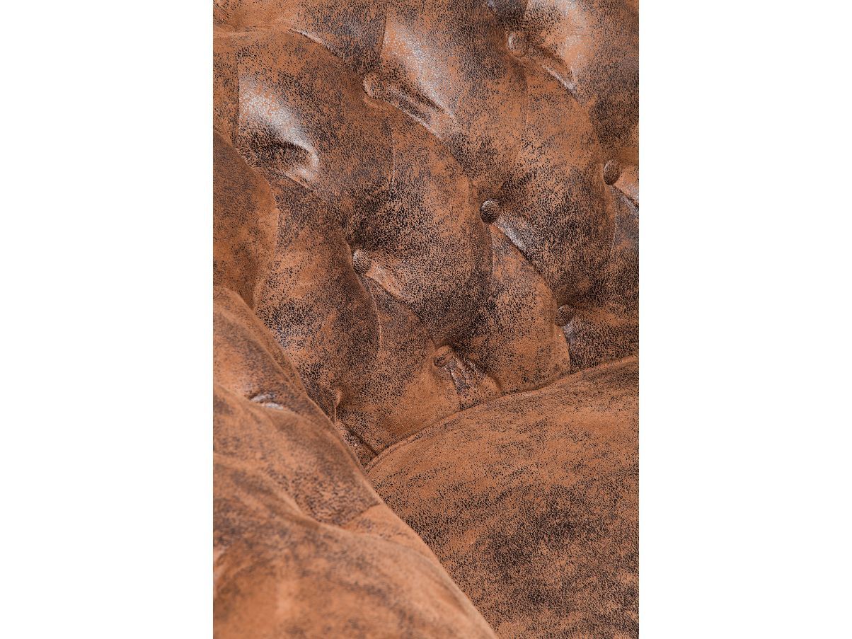Vintage brown leather corner sofa 8