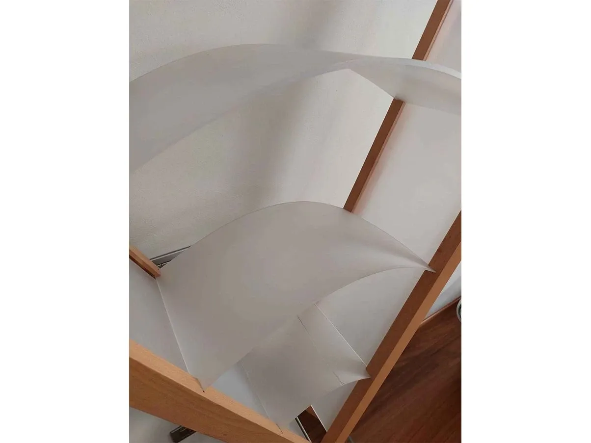 Vincastro bookcase in wood and plexiglass 