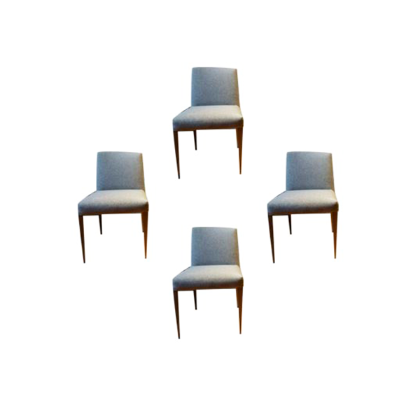 Set of 4 Melandra upholstered chairs by Antonio Citterio, B&B Italia image
