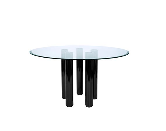 Brentano 145 table with crystal top, Zanotta image