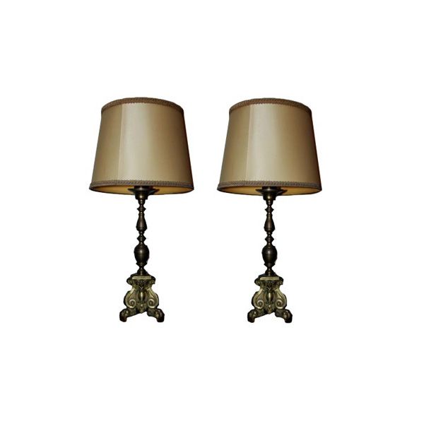 Set of 2 vintage table lamps (1960s) image
