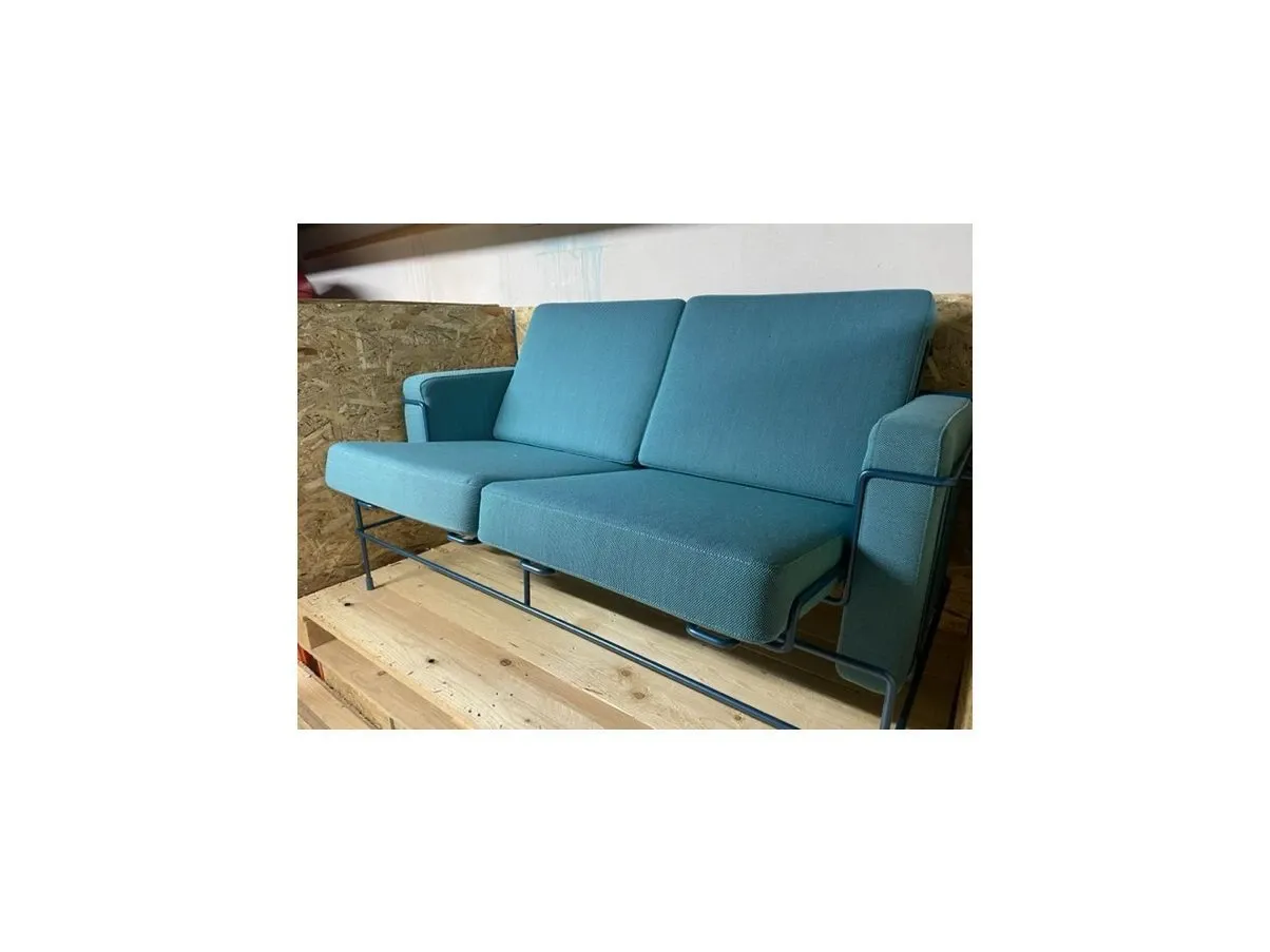 Divano 2 posti Traffic azzurro 3