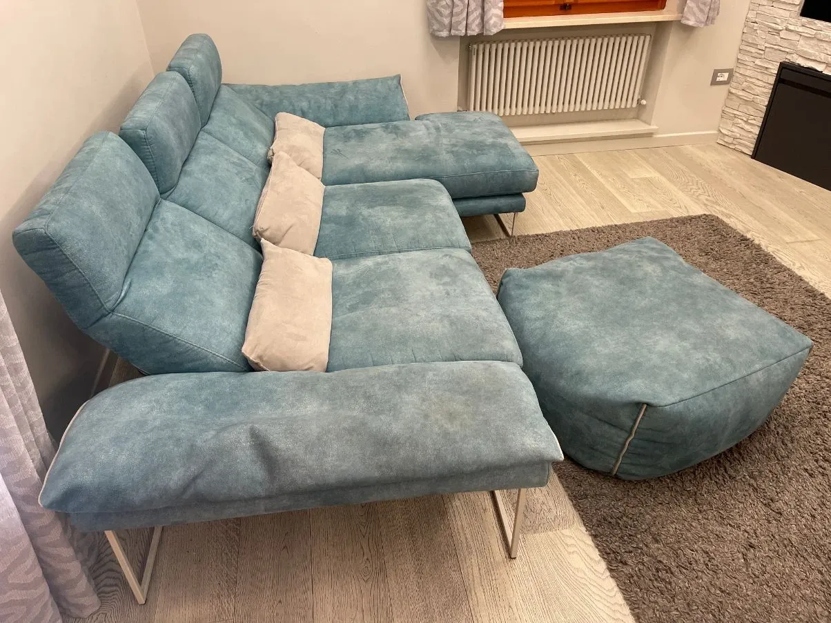 Nabucco sofa with pouf, Delta Salotti 5