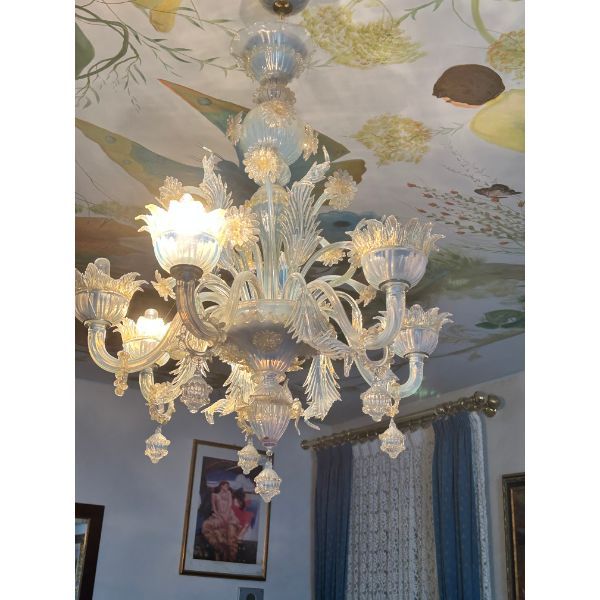 Vintage Murano glass chandelier image