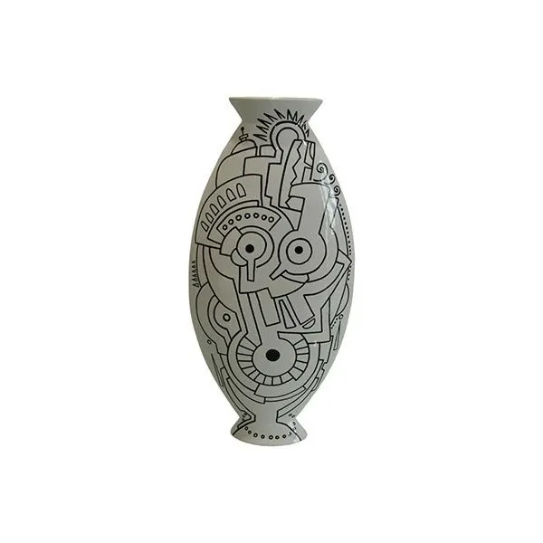 Image of Vaso in ceramica di Alessandro Guerriero vintage,