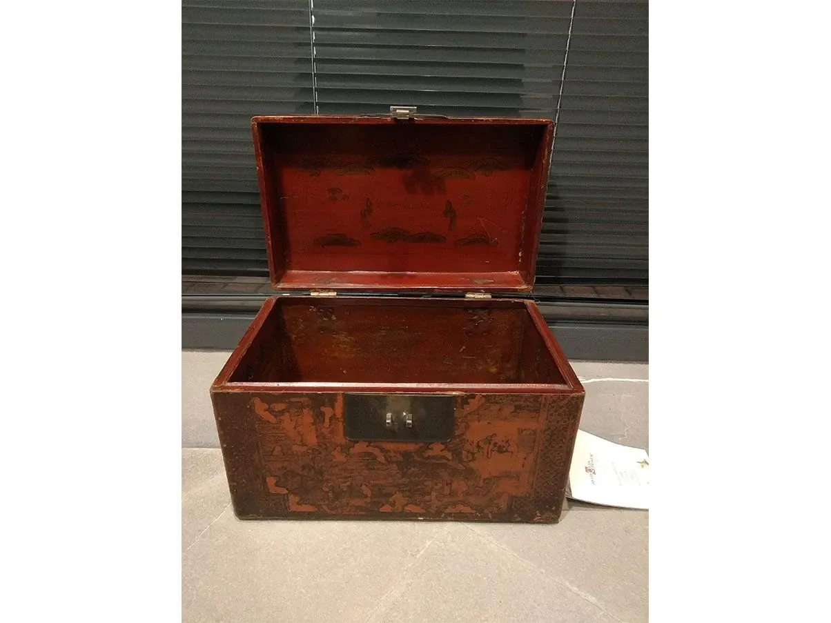 Chinese elm wood container trunk ('900), Antiqua Trade 7